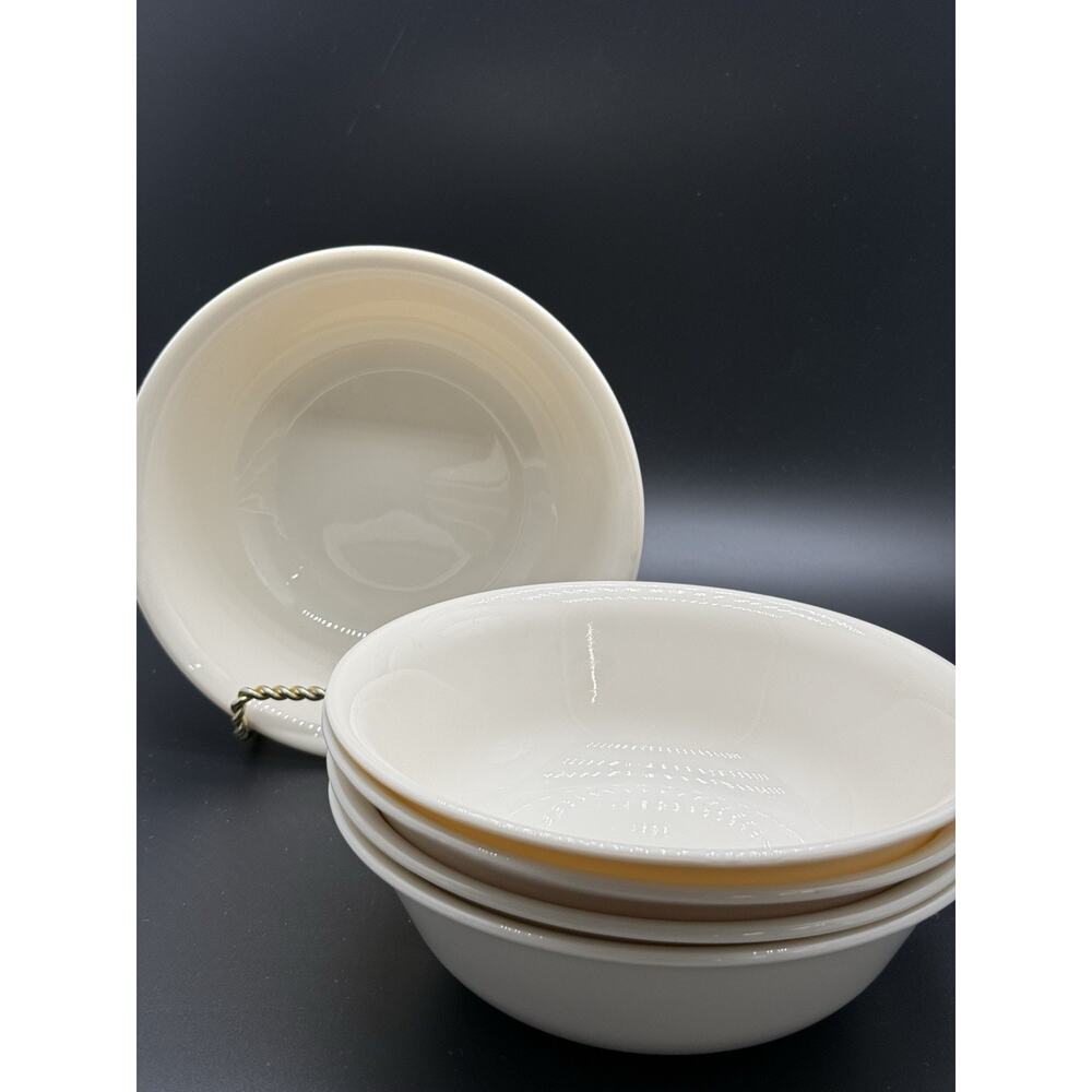 5 Vintage Corelle Sandstone Beige 6.25” Soup Cereal Bowls